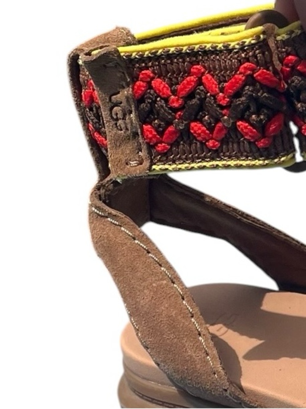 UGG Boho Brown Platform Sandals Size 8.5 Ugg Ashton Size 8.5 - Picture 13 of 16